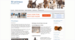 Desktop Screenshot of 50-animaux.com