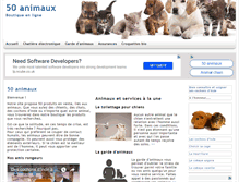 Tablet Screenshot of 50-animaux.com